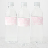 Bouteille d'eau rose pâle Étiquettes (Bouteilles)