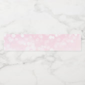 Bouteille d'eau rose pâle Étiquettes (Étiquettes simples)