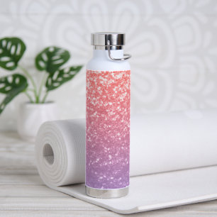 Bouteille D'eau Rose rose violet lavande faux pétille parties scin