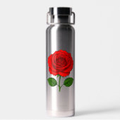 Bouteille d'eau Rose Rouge (Arrière)