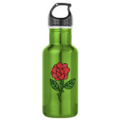 Bouteille D'eau Rose rouge (Devant)