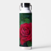 Bouteille D'eau Rose rouge de près (Avant)