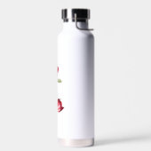 Bouteille D'eau Rose rouge et pétale (Gauche)