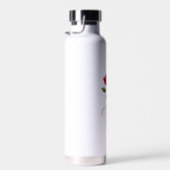 Bouteille D'eau Rose rouge et pétale (Plage)