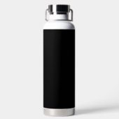 Bouteille D'eau Rose Rouge Sur Monogramme Noir Et Or (Plage)