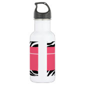 Bouteille D'eau Rose Sassy Star Zebra (Dos)