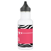Bouteille D'eau Rose Sassy Star Zebra (Droite)