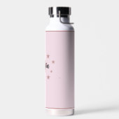 Bouteille d'eau rose - Starry Design & Nom personn (Gauche)