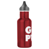 Bouteille D'eau Rose vif:Pouvoir des filles (Gauche)