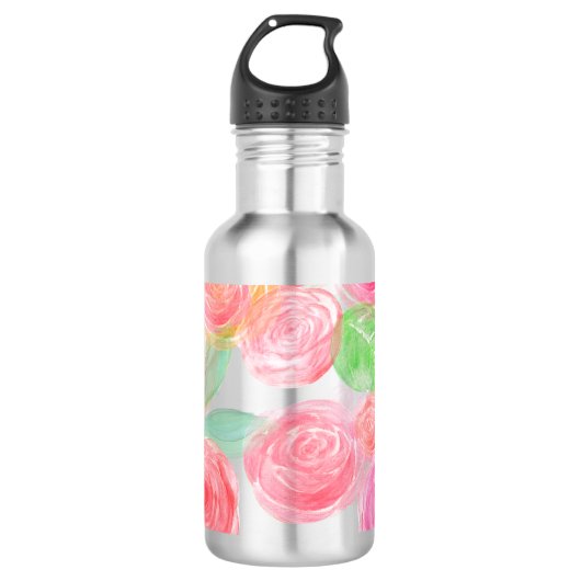 Bouteille D'eau Roses aériens (Devant)