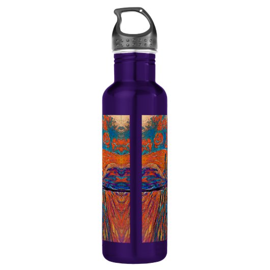 Bouteille D'eau Roses impressionnants dans le ciel (Dos)