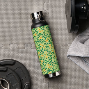 Bouteille D'eau Roses sauvages en jaune et vert