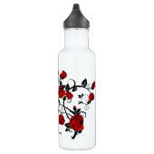Bouteille D'eau Roses stylés de tatouage (Droite)