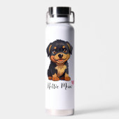 Bouteille D'eau Rottweiler Chien Maman Cuivre Vacuum (Arrière)