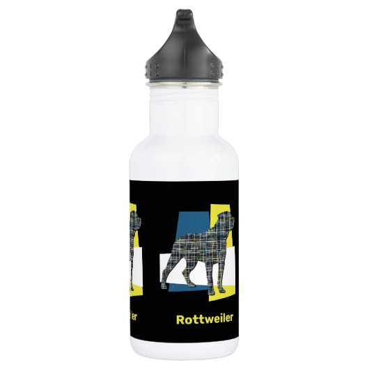 Bouteille D'eau Rottweiler Chien pour animaux de compagnie Silhoue (Droite)