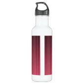 Bouteille D'eau Rouge à rayures (Dos)
