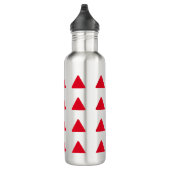 Bouteille D'eau Rouge Blanc Triangle Motif Art moderne (Droite)