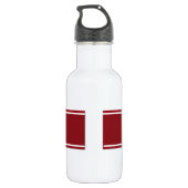 Bouteille D'eau Rouge et blanc élégant (Dos)