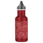 Bouteille D'eau Rouge Paisley Damask Designer Floral Classic (Gauche)
