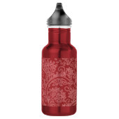 Bouteille D'eau Rouge Paisley Damask Designer Floral Classic (Droite)
