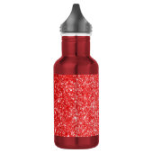 Bouteille D'eau Rouge parties scintillant (Gauche)
