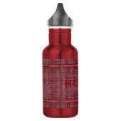 Bouteille d'eau rouge/rouge HAMbWG (18 oz) (Gauche)