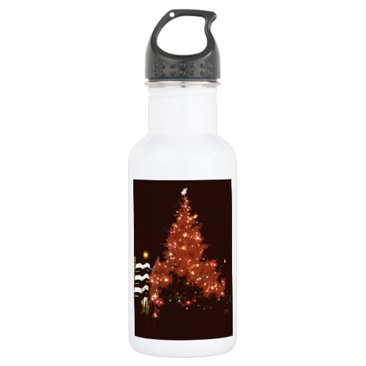 Bouteille D'eau Rougeoyer de Noël (Devant)