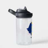 Bouteille D'eau Roumanie Silhouette, étiquetée, (Arrière Complet)