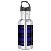Bouteille D'eau Royal Blue Black Plaid (Dos)