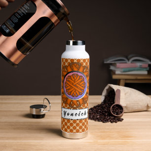 Bouteille D'eau Ruban aux fleurs orange par Kenneth Yoncich