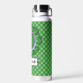 Bouteille D'eau Ruban aux fleurs vertes par Kenneth Yoncich (Arrière)