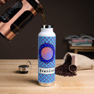Bouteille D'eau Ruban de disque bleu par Kenneth Yoncich