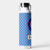 Bouteille D'eau Ruban de disque bleu par Kenneth Yoncich (Avant)