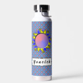Bouteille D'eau Ruban de disque jaune bleu par Kenneth Yoncich (Gauche)