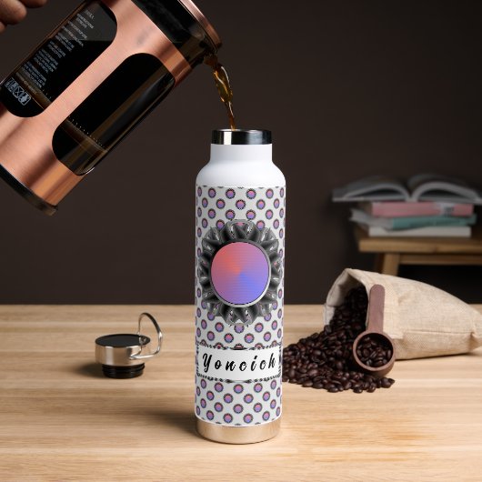 Bouteille D'eau Ruban de disque noir par Kenneth Yoncich (Gym)