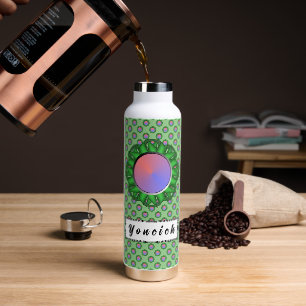 Bouteille D'eau Ruban de disque vert par Kenneth Yoncich
