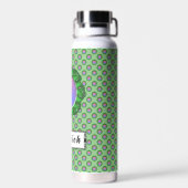 Bouteille D'eau Ruban de disque vert par Kenneth Yoncich (Arrière)
