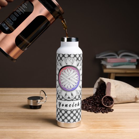 Bouteille D'eau Ruban de fleurs blanches par Kenneth Yoncich (Gym)