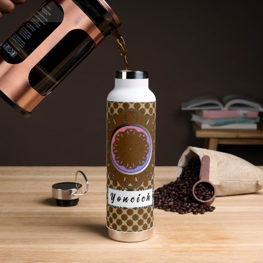 Bouteille D'eau Ruban de fleurs Brown par Kenneth Yoncich (Gym)