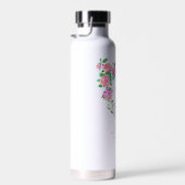 Bouteille D'eau Ruban de rose rose 70e anniversaire (Plage)