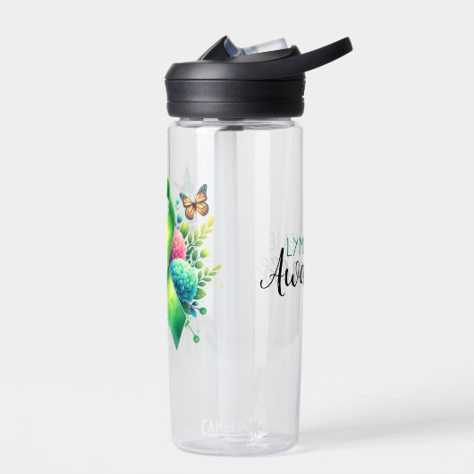 Bouteille D'eau Ruban de sensibilisation à la maladie de Lyme (Gauche)