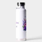 Bouteille D'eau Ruban de sensibilisation au pourpre (Plage)