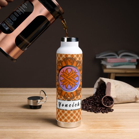 Bouteille D'eau Ruban de trèfle orange par Kenneth Yoncich (Gym)