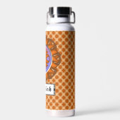 Bouteille D'eau Ruban de trèfle orange par Kenneth Yoncich (Arrière)