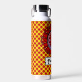 Bouteille D'eau Ruban de trèfle rouge par Kenneth Yoncich (Avant)