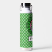 Bouteille D'eau Ruban de trèfle vert par Kenneth Yoncich (Avant)