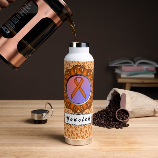 Bouteille D'eau Ruban orange standard par Kenneth Yoncich (Gym)