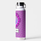 Bouteille D'eau Ruban standard violet par Kenneth Yoncich (Arrière)