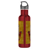 Bouteille D'eau Ruby Pomegranate Heart Red Bird Hamsa (Dos)