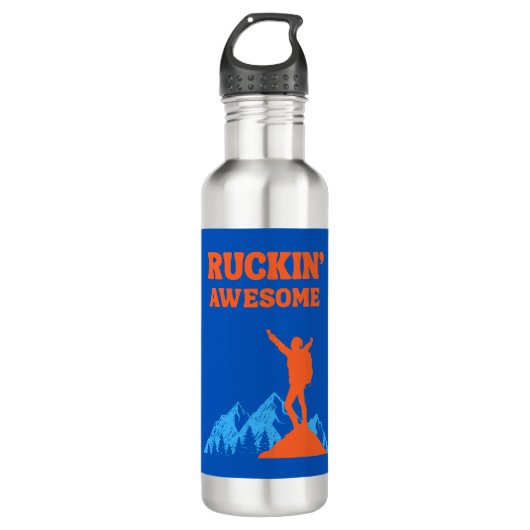 Bouteille D'eau Ruckin' Awesome' pour le Ruckin Hiker (Devant)